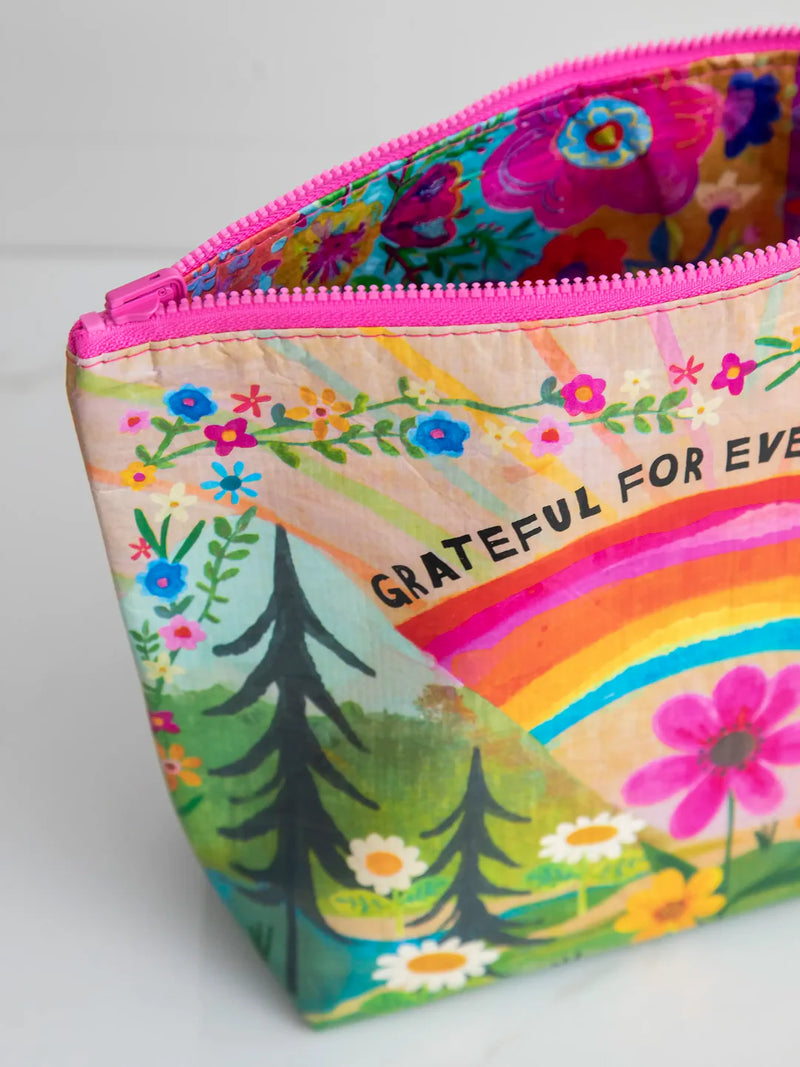 Grateful Reversible Zip Pouch by Natural Life