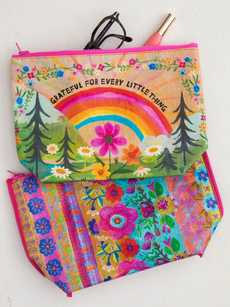 Grateful Reversible Zip Pouch by Natural Life