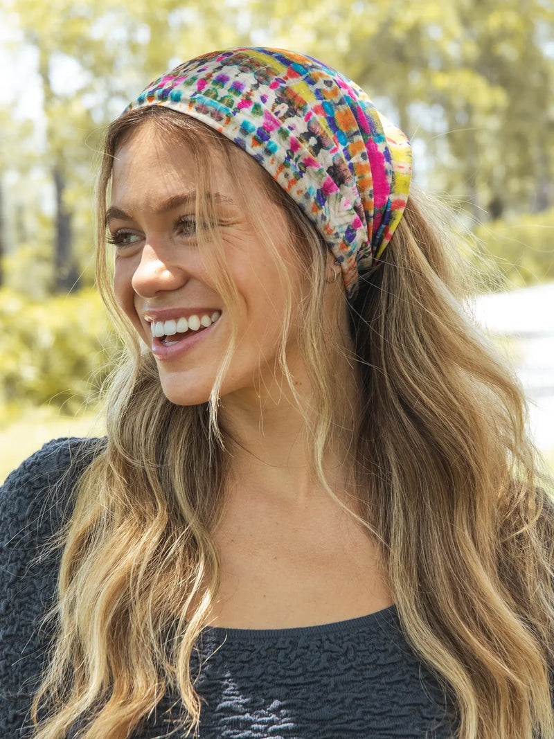 Boho Bandeau in Marigold Tie Dye by Natural Life Polka Dots Boutique