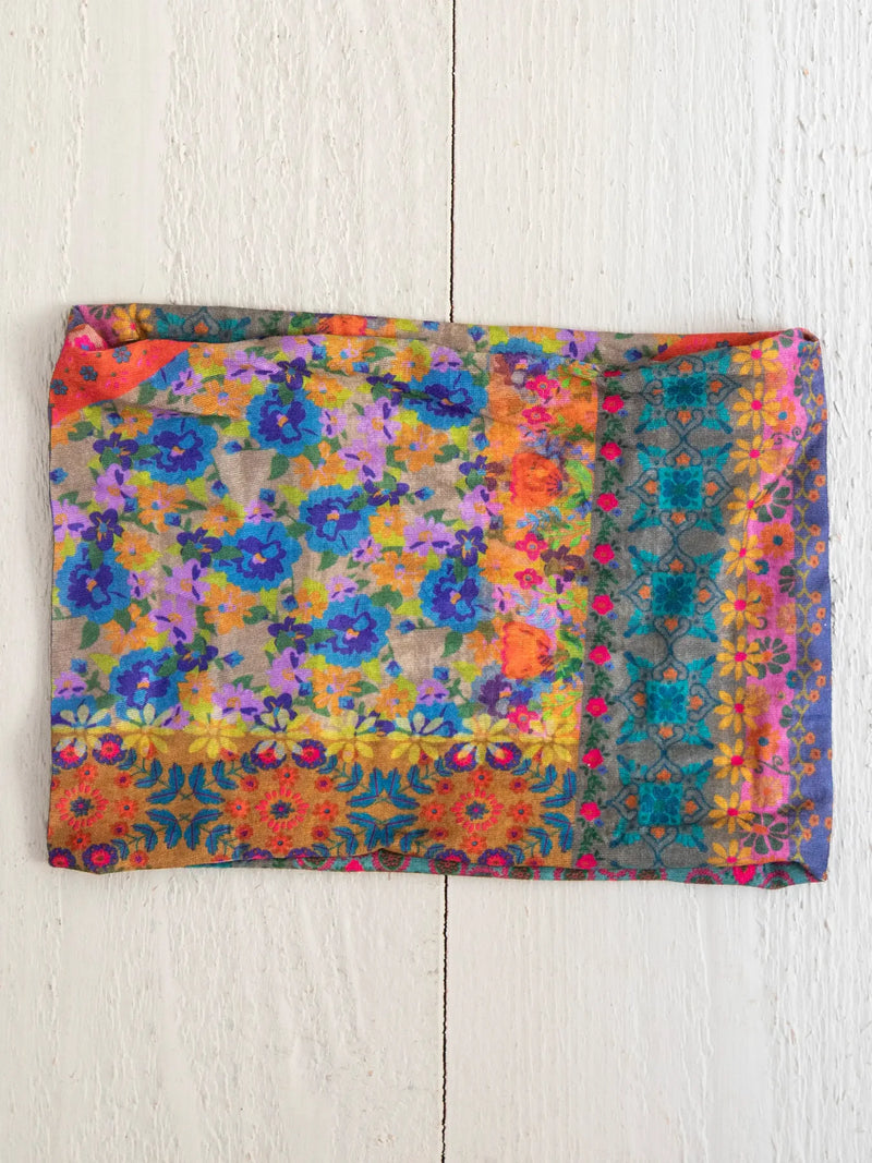Half Boho Bandeau in Folk Flower Patchwork by Natural Life