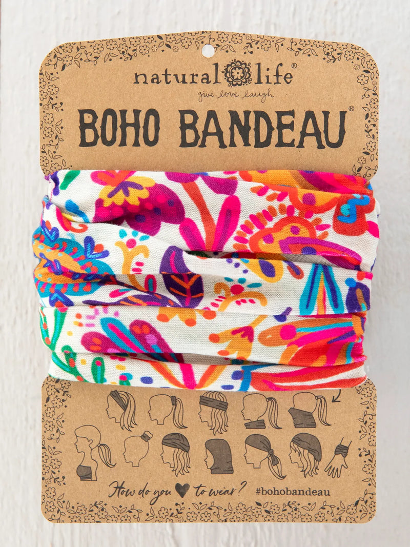 Boho Bandeau in Rainbow Cream Floral by Natural Life