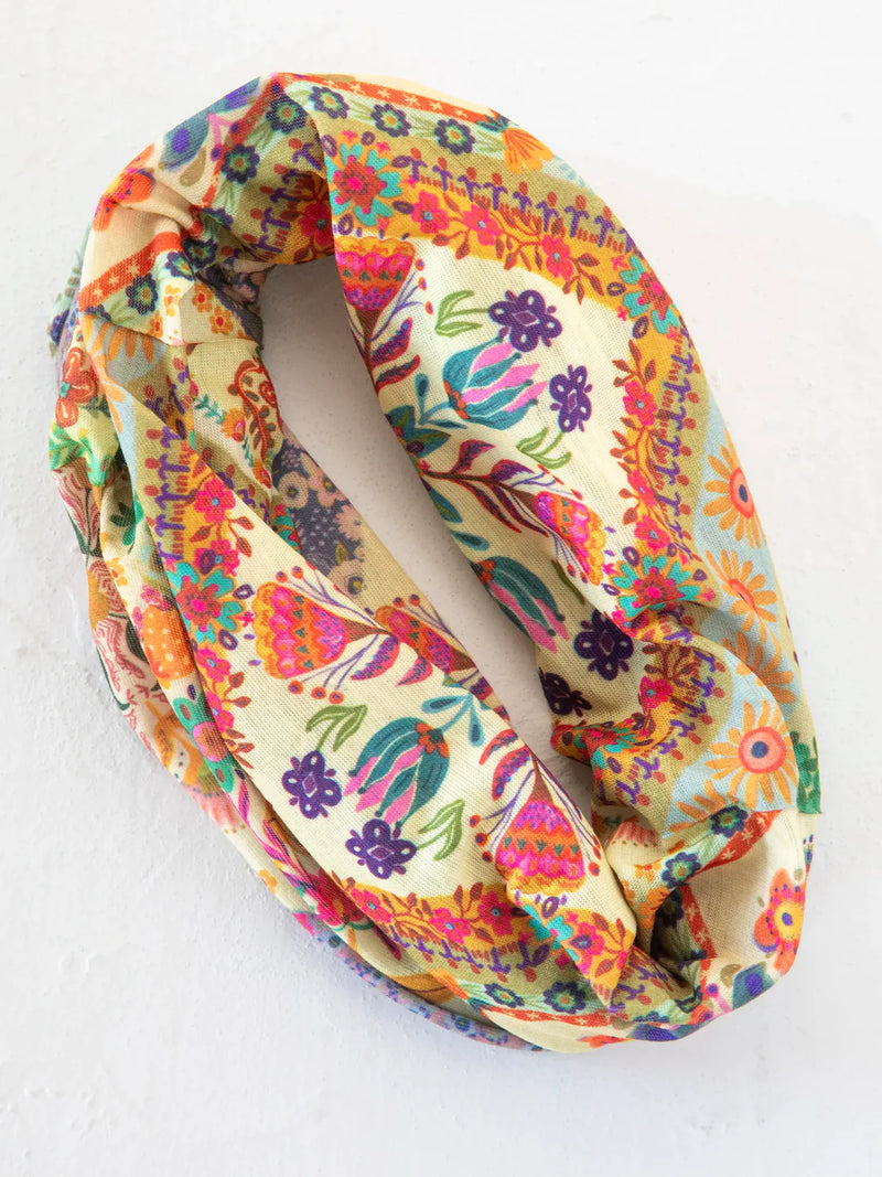 Boho Bandeau Mandala Patchwork in Cream  by Natural Life