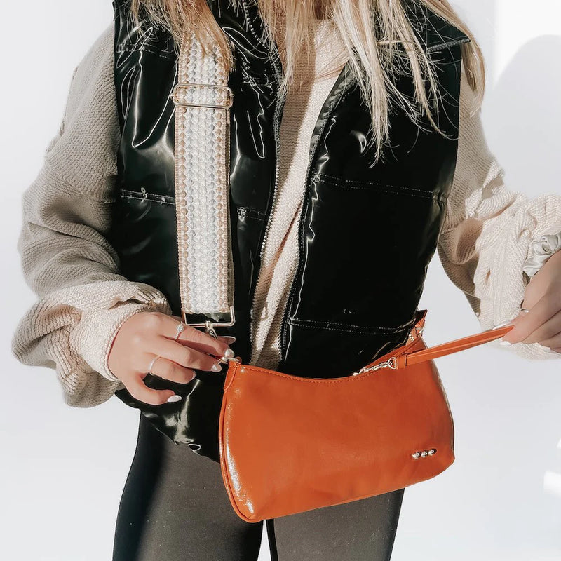 Brynlee Braided Vegan Leather Crossbody & Shoulder Bag by Pretty Simple