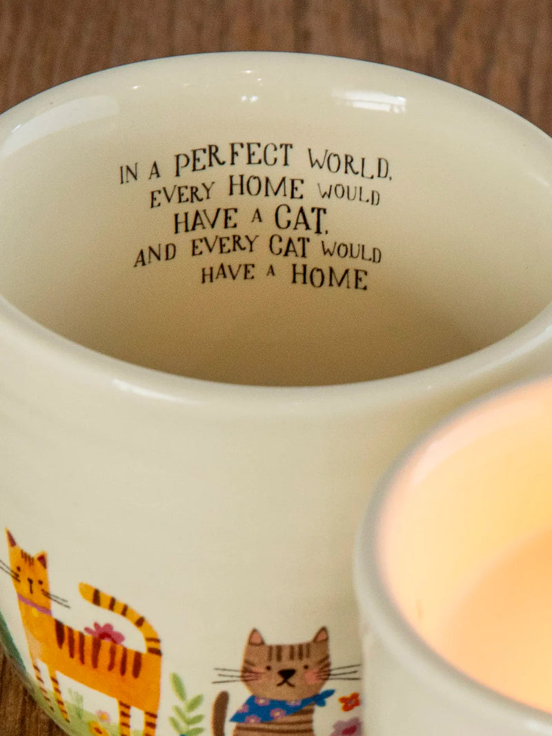 Secret Message Candle Every Cat Has a Home by Natural Life