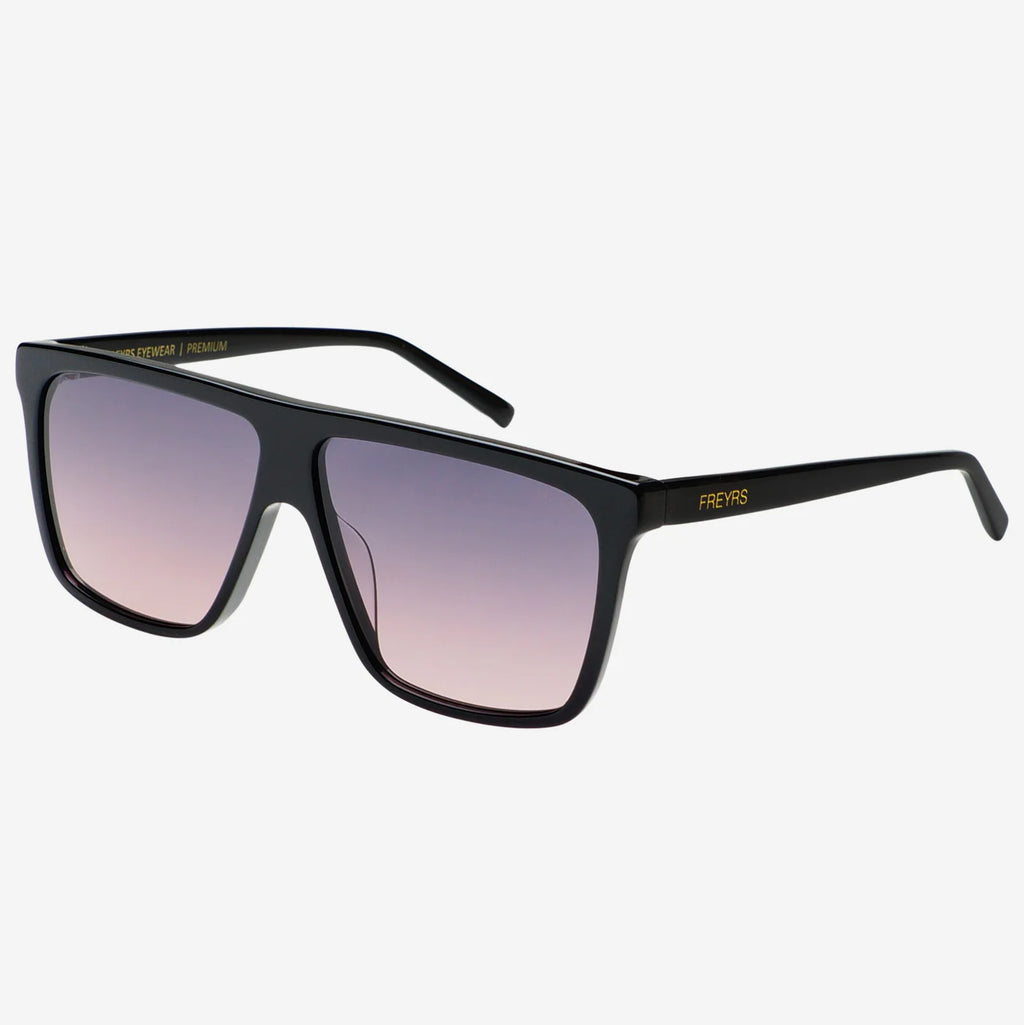 Dylan Acetate Unisex Flat Top Sunglasses in Black/Violet by Freyrs Eyewear