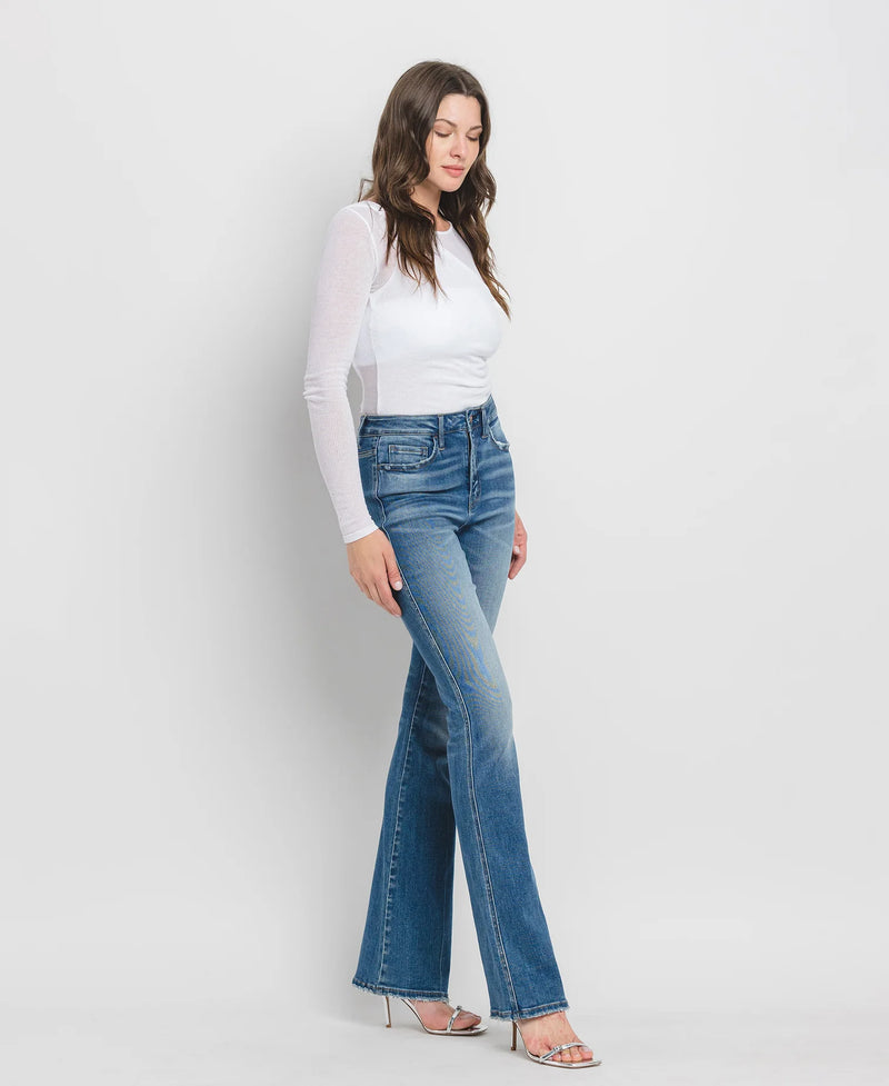 Enid High Rise Bootcut Jeans by Flying Monkey