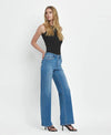 Refinery - High Rise Wide Leg Jeans by Flying Monkey