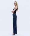 Harmonious Light High Rise Long Wide Denim by Flying Monkey