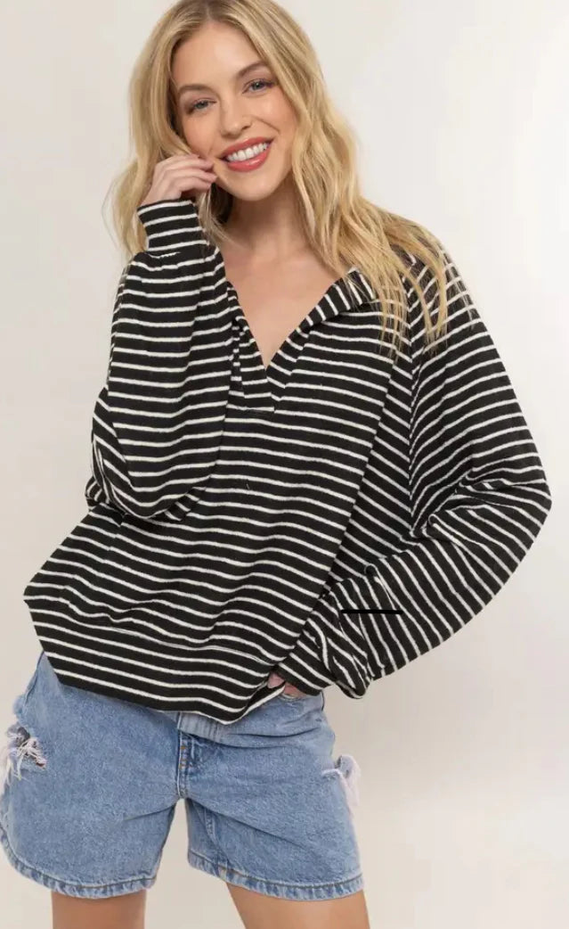 Suki Striped Pullover