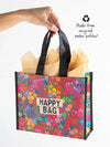 Happy Bag Reusable Medium Gift Bag in Rainbow Ditsy Floral