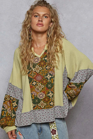 Star Patch Olive Tank Top by POL