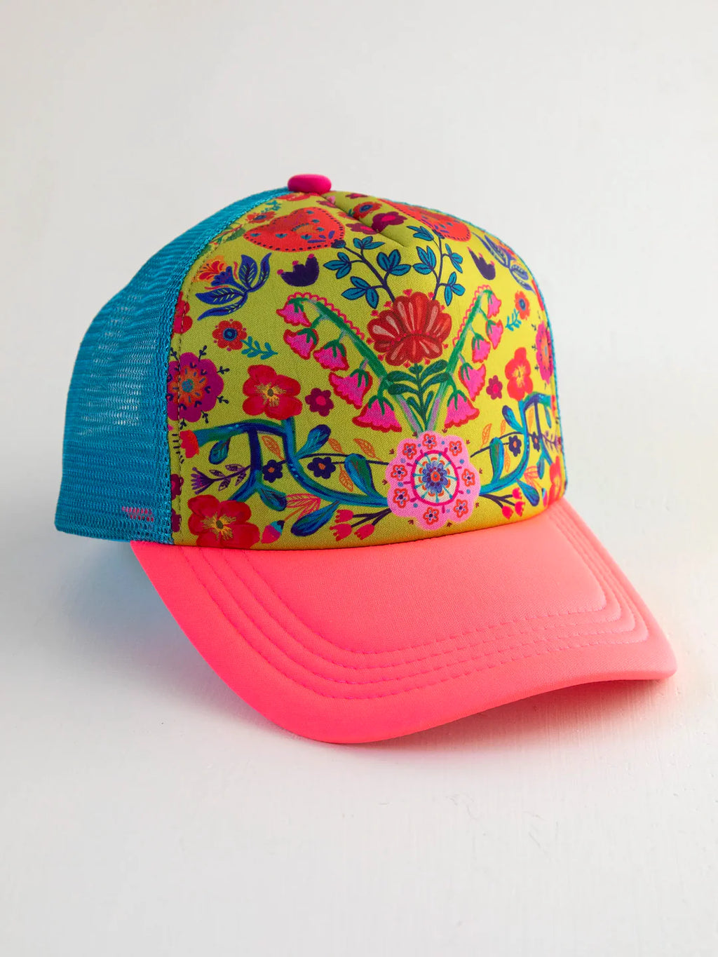 Coral Motif Trucker Hat by Natural Life