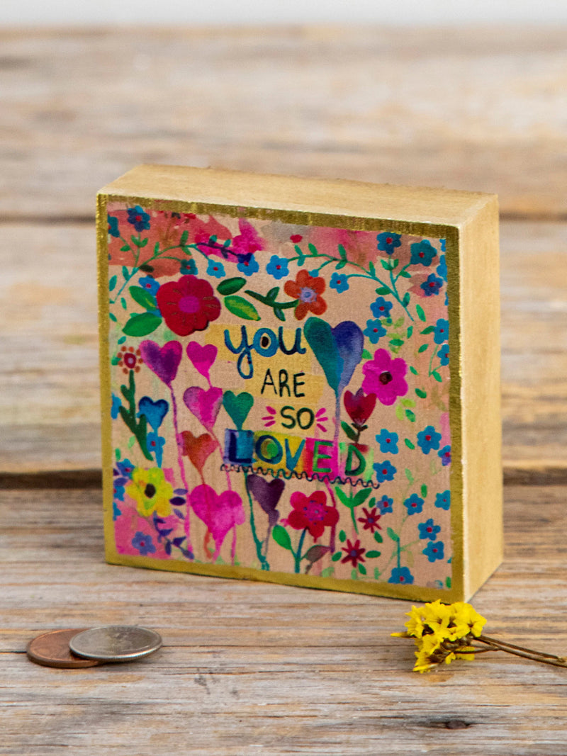 You Are So Loved Tiny Block Keepsake by Natural Life