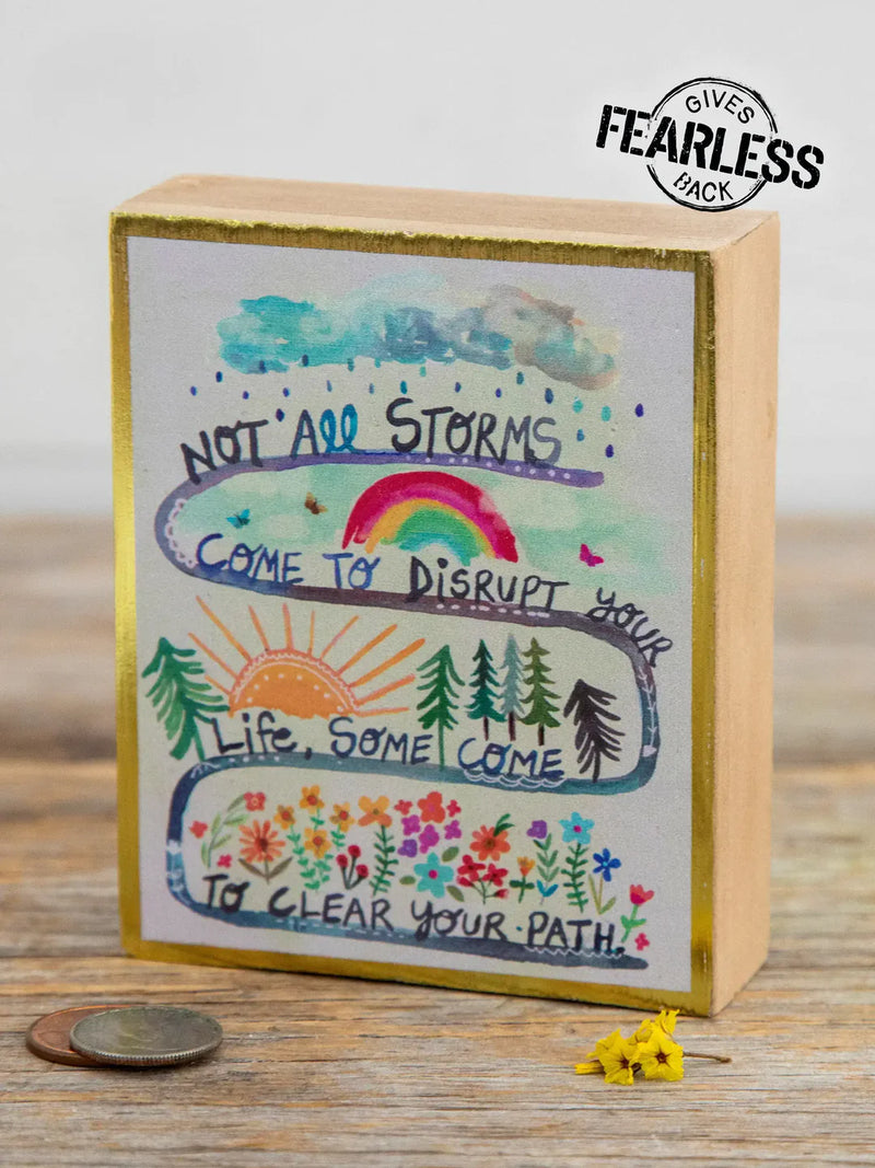 Not All Storms Tiny Block Keepsakes