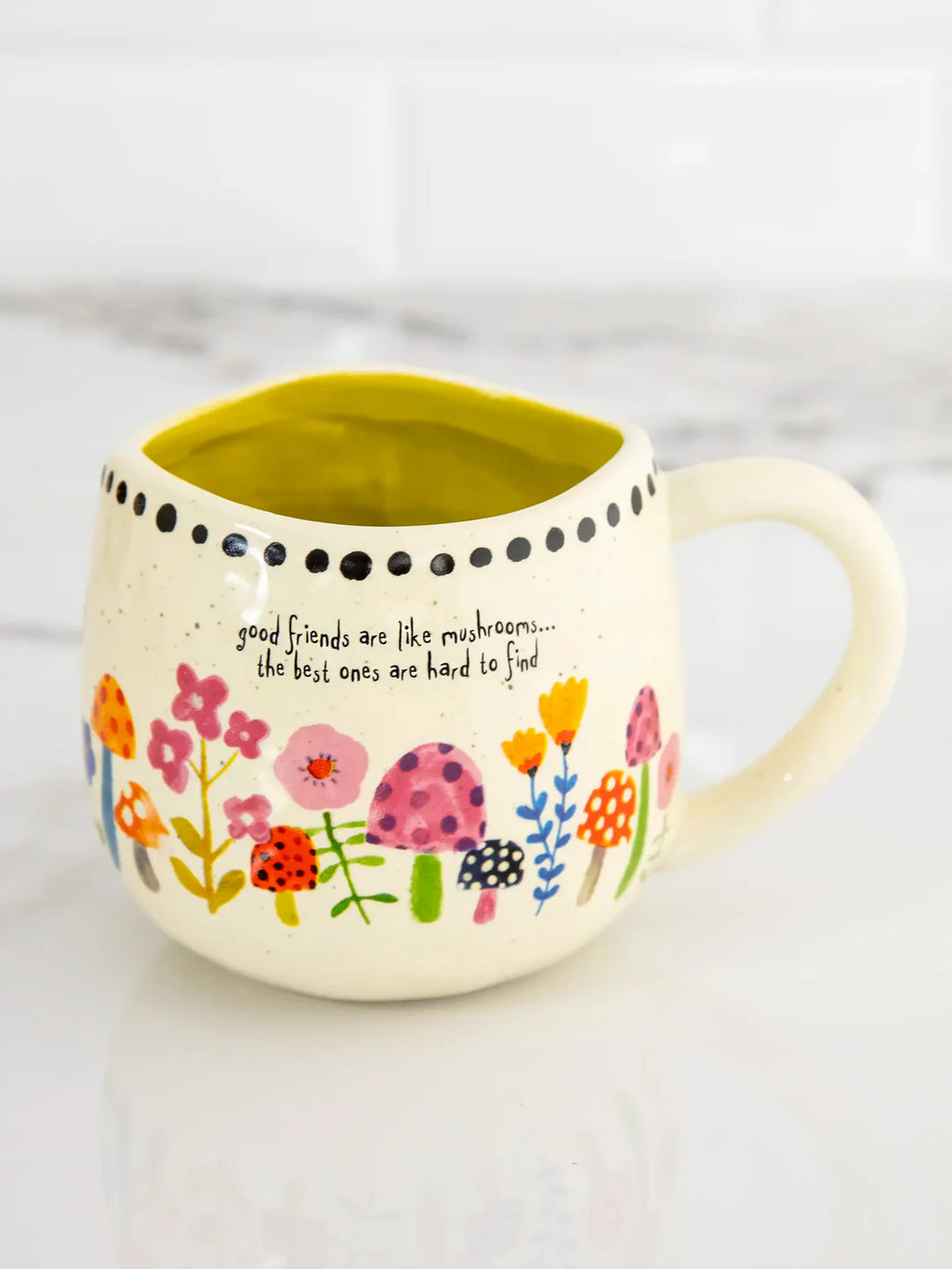 Artisan Mushroom Mug - Good Friends by Natural Life