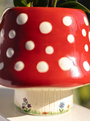Ceramic Mushroom Planter
