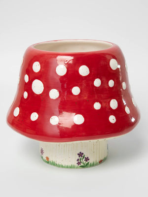 Ceramic Mushroom Planter