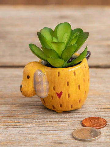 Concrete Juicy Booty Air Plant Pot | Lady Body Butt Planter in Gold