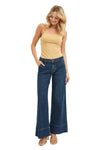 Mary Mid Rise Wide Leg Hem Jeans by Risen