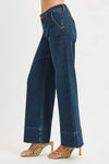 Mary Mid Rise Wide Leg Hem Jeans by Risen