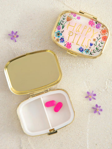 Bee and Wildflower Compact Mirror
