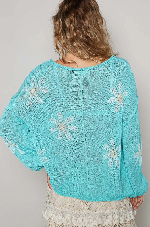 Paradise Open Weave Summer Sweater by POL