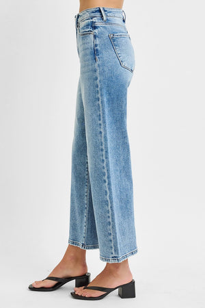 Steph High Rise Crop Wide Leg Jean by Risen