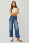 Tara High Rise Crop Wide Jeans by Risen