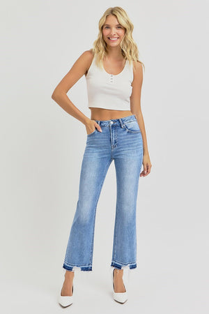 Diana High Rise Crop Shadow Hem Jeans by Risen
