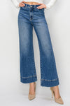 Gwen High Rise Crop Wide Leg Jeans by Risen