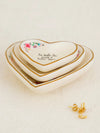 Nesting Heart Trinket Dishes Set of 3 by Natural Life