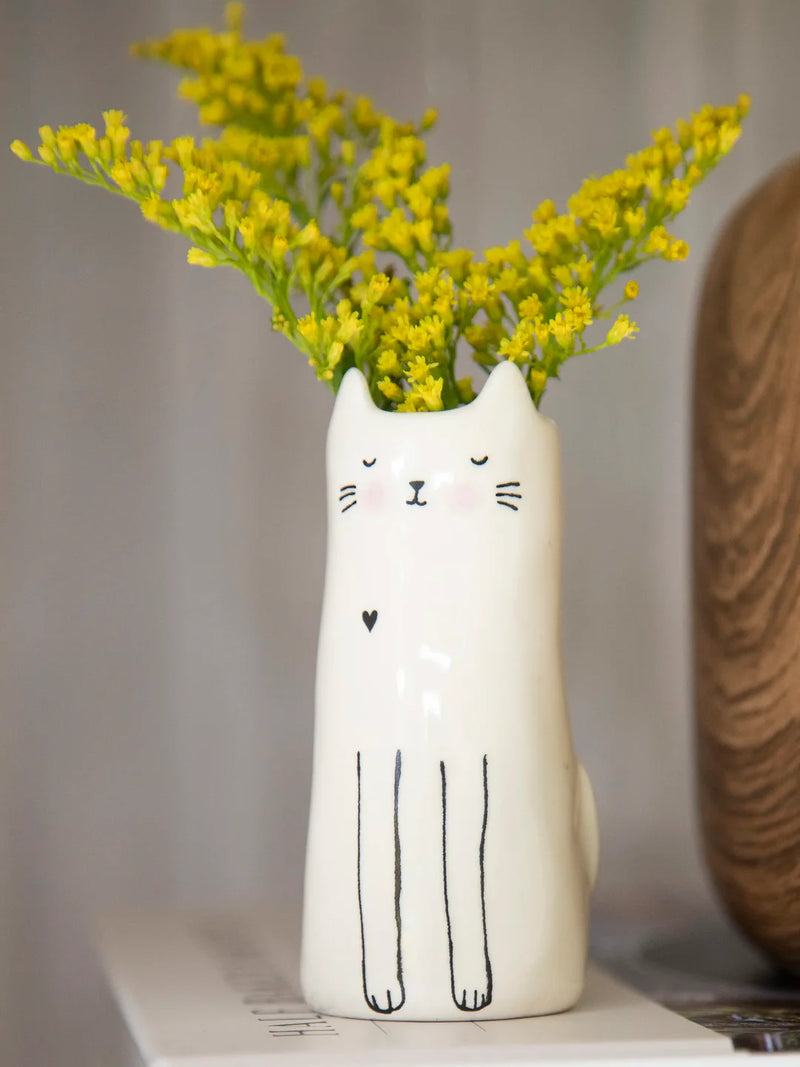 Cutest Little Cat Bud Vase by Natural Life