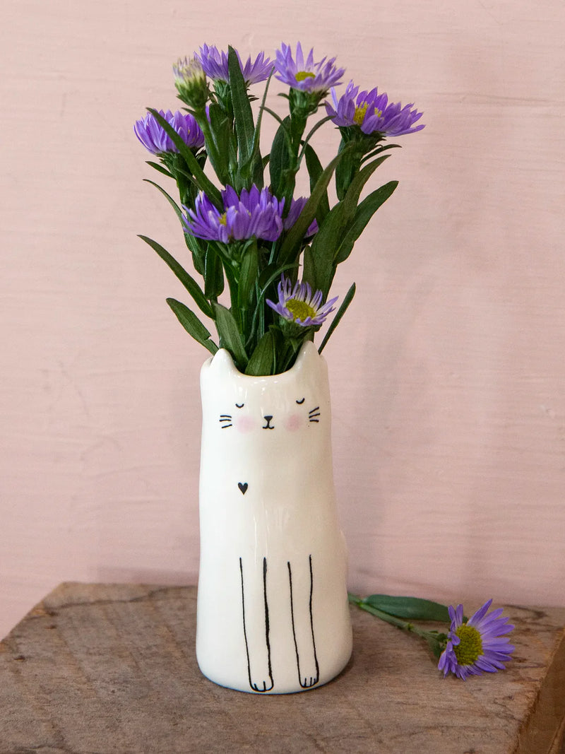 Cutest Little Cat Bud Vase by Natural Life
