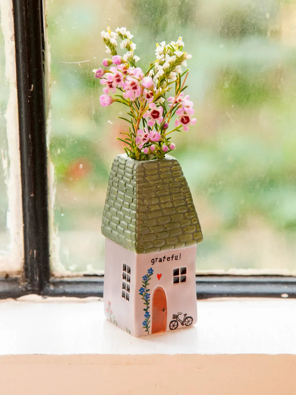 Cottage Bud Vase Grateful Cottage by Natural Life