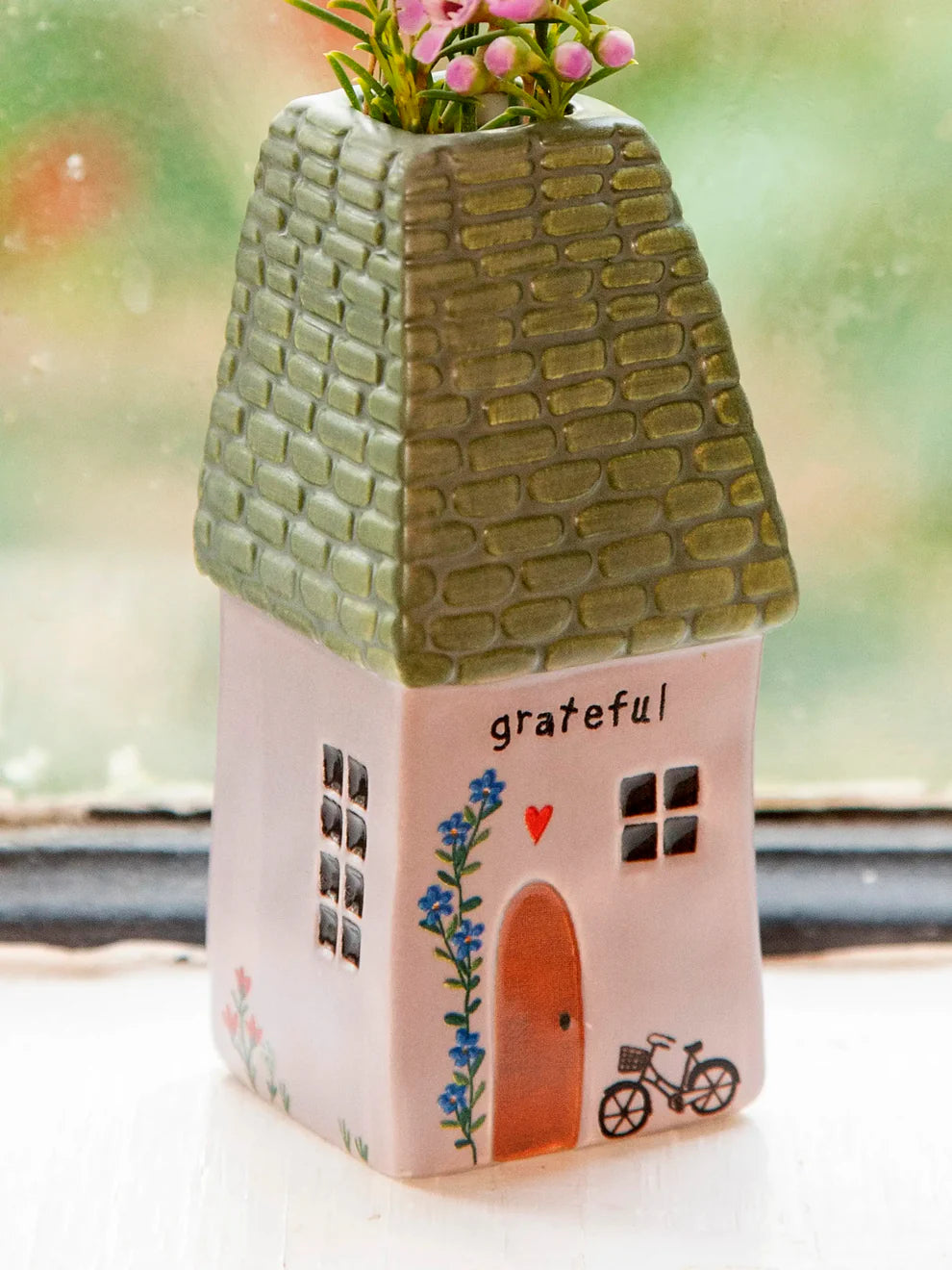 Cottage Bud Vase Grateful Cottage by Natural Life