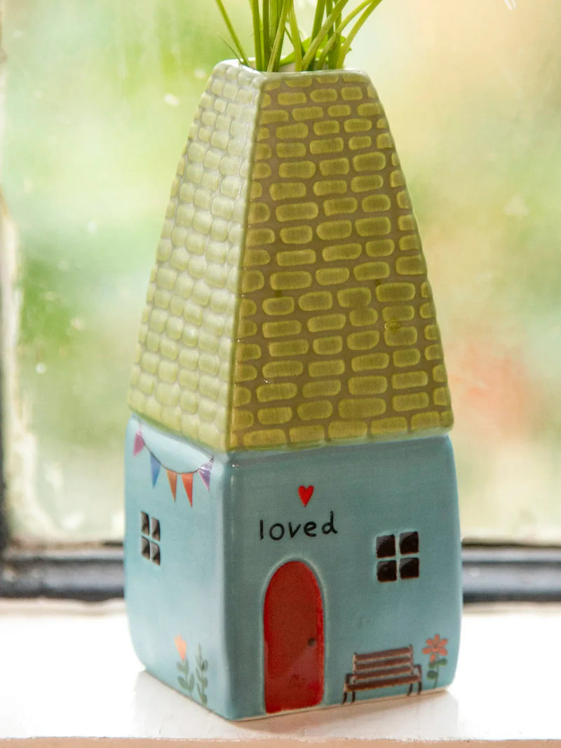 Cottage Bud Vase Loved Cottage by Natural Life