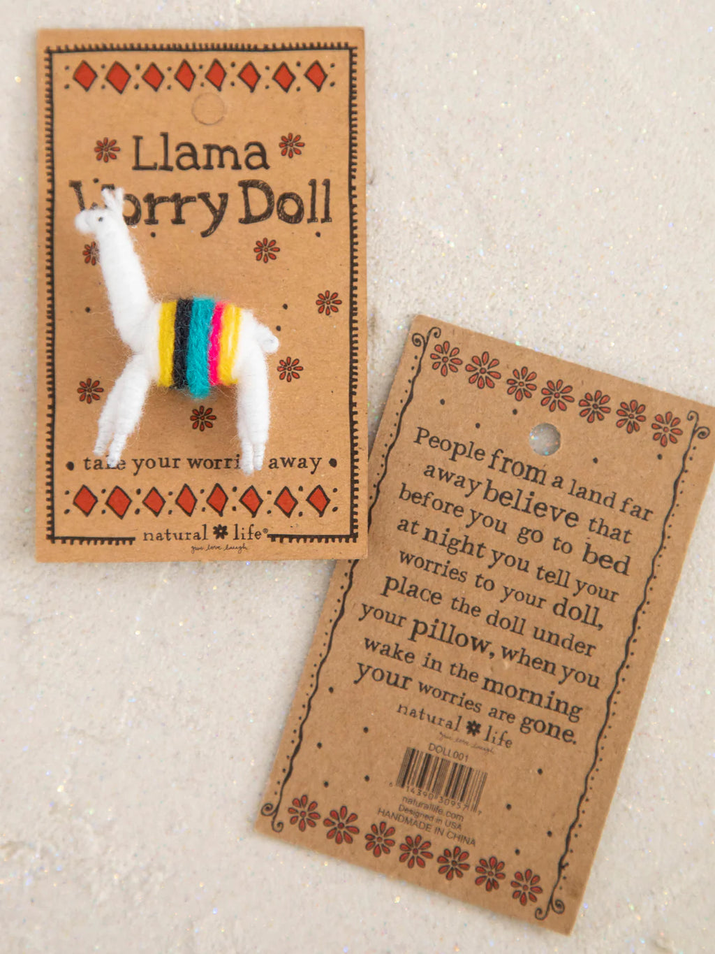 Llama Worry Doll by Natural Life
