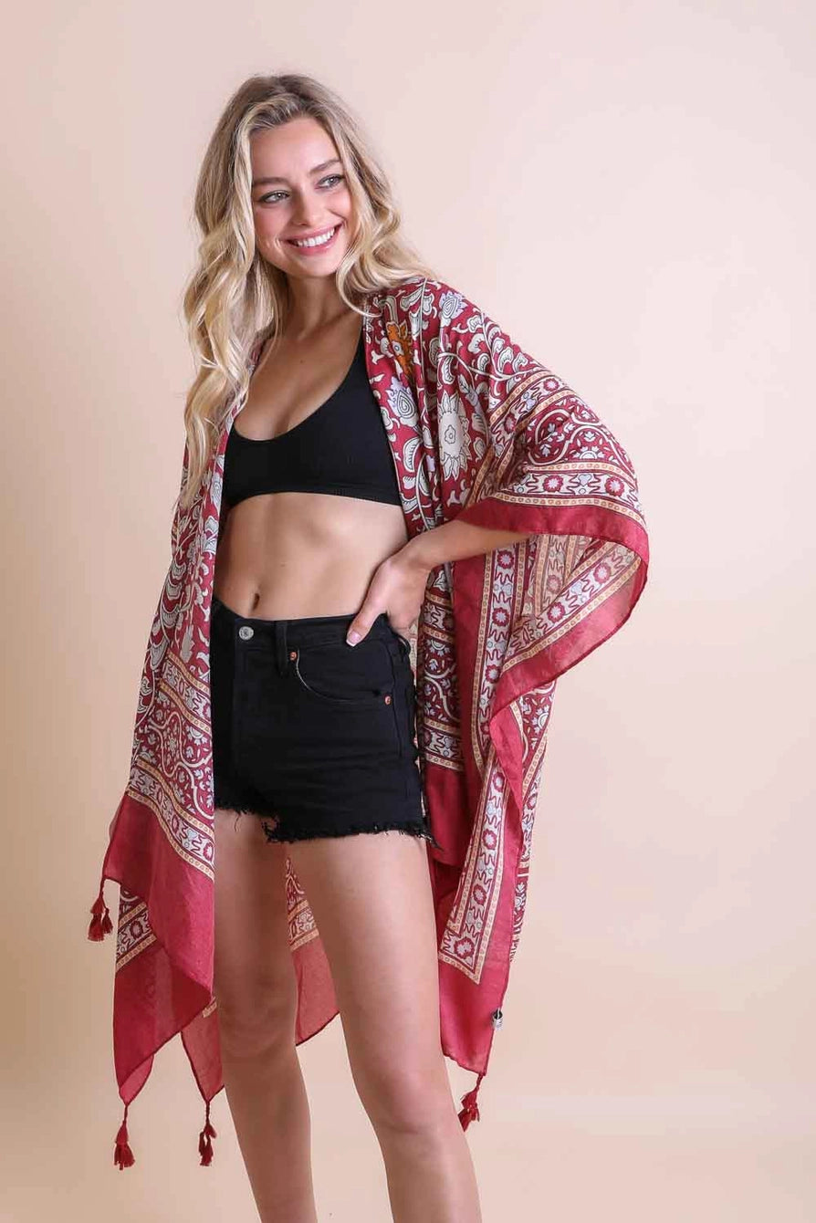 Tess Tapestry Tassel Kimono