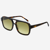 Freyrs Eyewear Havana Acetate Aviator Sunglasses: Dark Tortoise