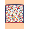 Navy Floral Print Bandana Scarf