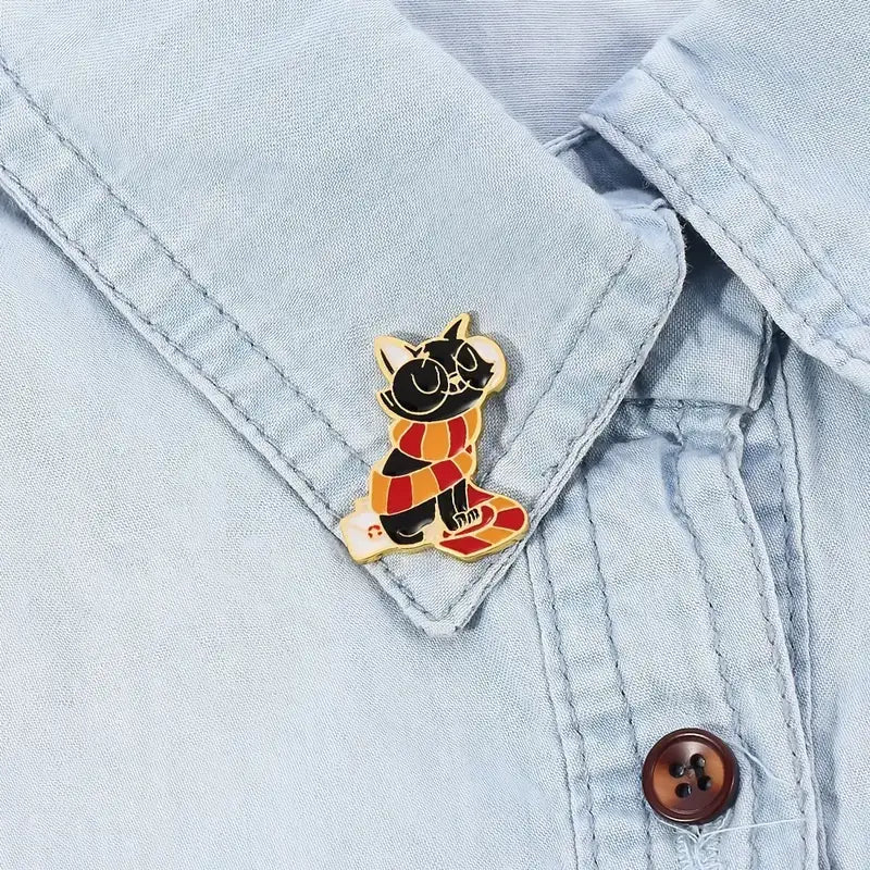 Literary Cat Brooch