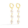 Triple Pearl Earrings