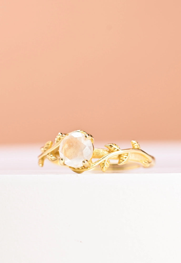 Enchanted Vine Moonstone Ring by Starfish Project