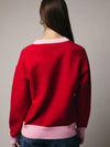Merry Sweater in Red and Pink