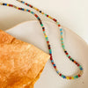 Estelle 18K Beaded Multi Color Necklace