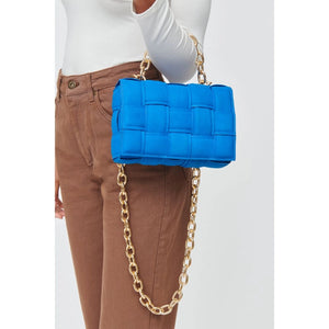 Ines Ultra Suede Padded Woven Crossbody by Urban Expressions