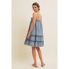 Monet Denim Washed Babydoll Dress