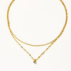 Cerise 18K Stone Stacked Necklace