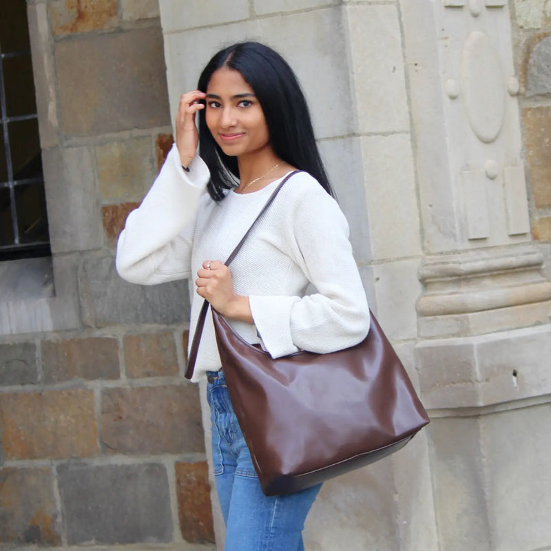 Brit Hobo Bag in Chocolate