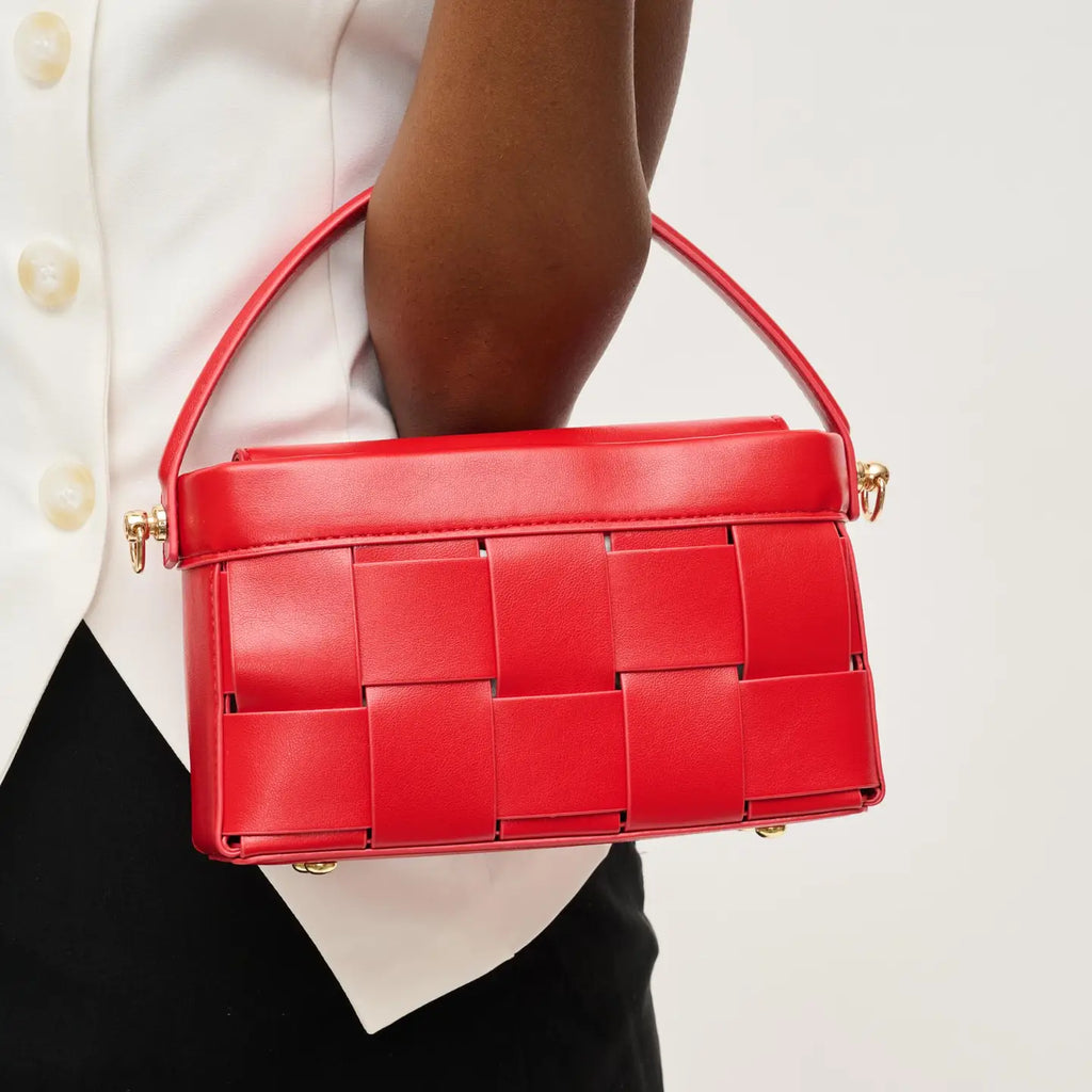 Aurora Woven Crossbody in Red by Urban Expressions